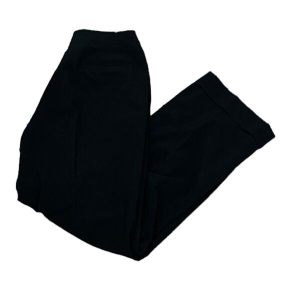 Larry Levine Petite Stretch Dress Pants Womens 10P Black Straight Loose Leg - Picture 4 of 5